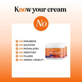 Maple Holistics Hot Cream application on skin