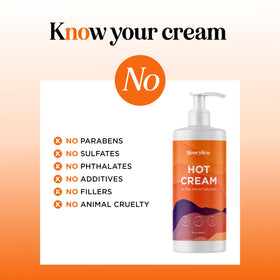 Maple Holistics Hot Cream Sweat support application on skin
