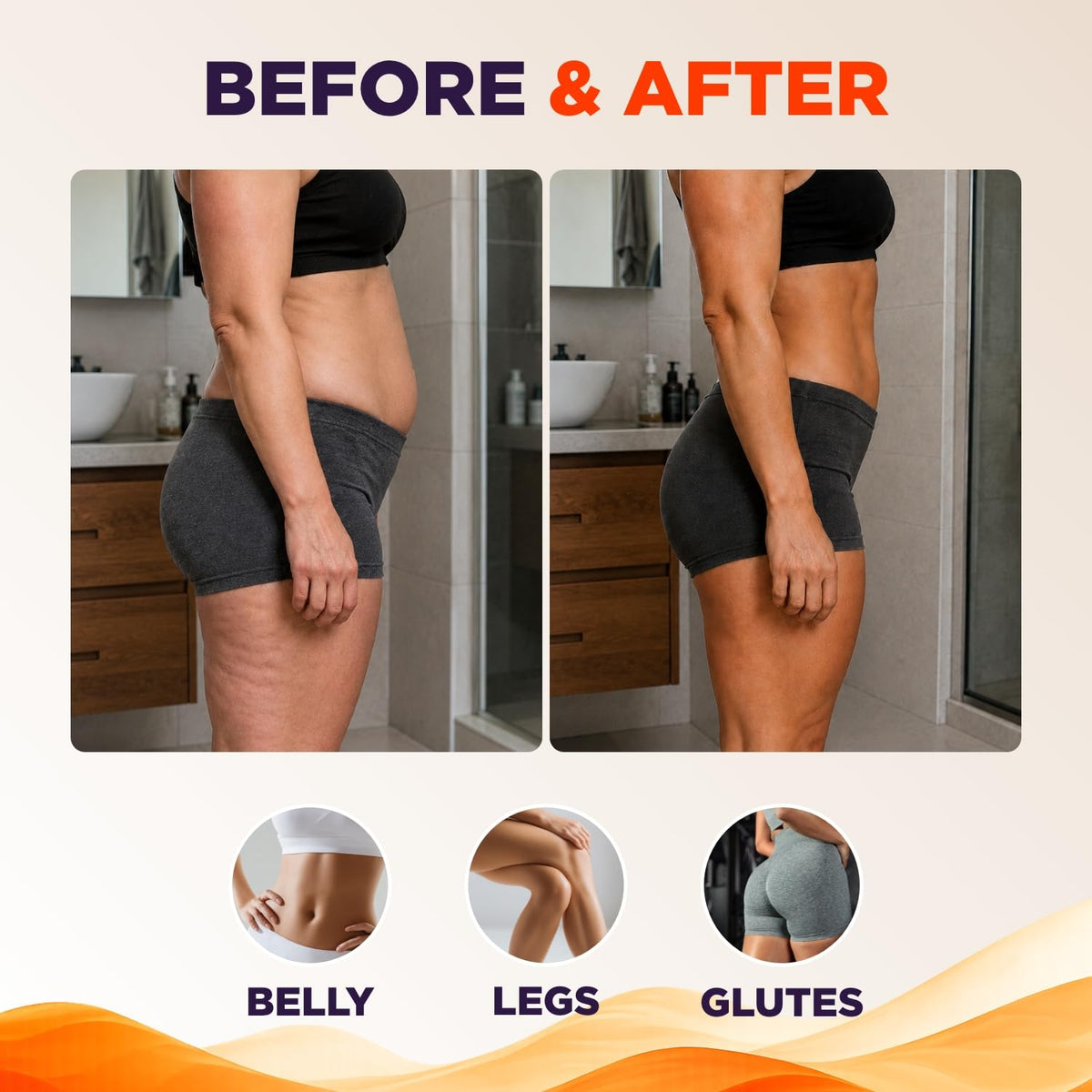 Maple Holistics Hot Firming Lotion application on skin