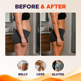 Maple Holistics Hot Firming Lotion application on skin