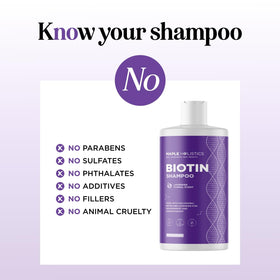 Maple Holistics Lavender Biotin Shampoo bottle side view
