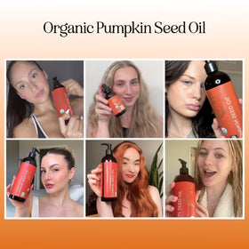 Maple Holistics Organic Pumpkin Seed Oil bottle with label