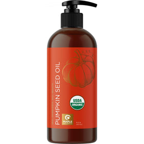 Maple Holistics Organic Pumpkin Seed Oil with a dropper