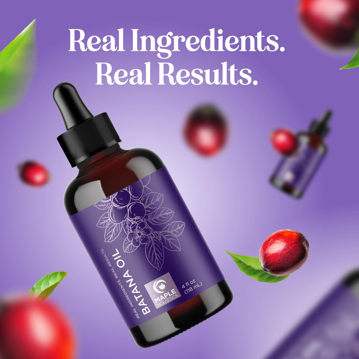 Maple Holistics Pure Batana Oil 4 Fl Oz with natural ingredients