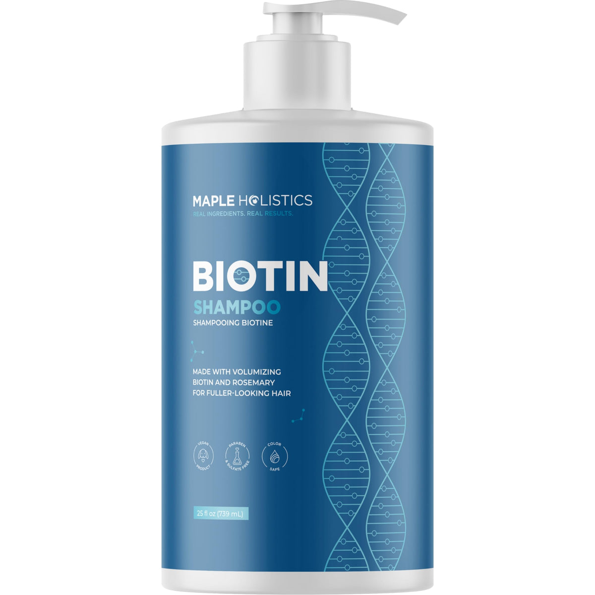 Maple Holistics Rosemary and Biotin Shampoo 25 Fl Oz front view