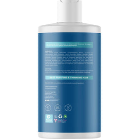 Maple Holistics Rosemary and Biotin Shampoo back view with ingredients