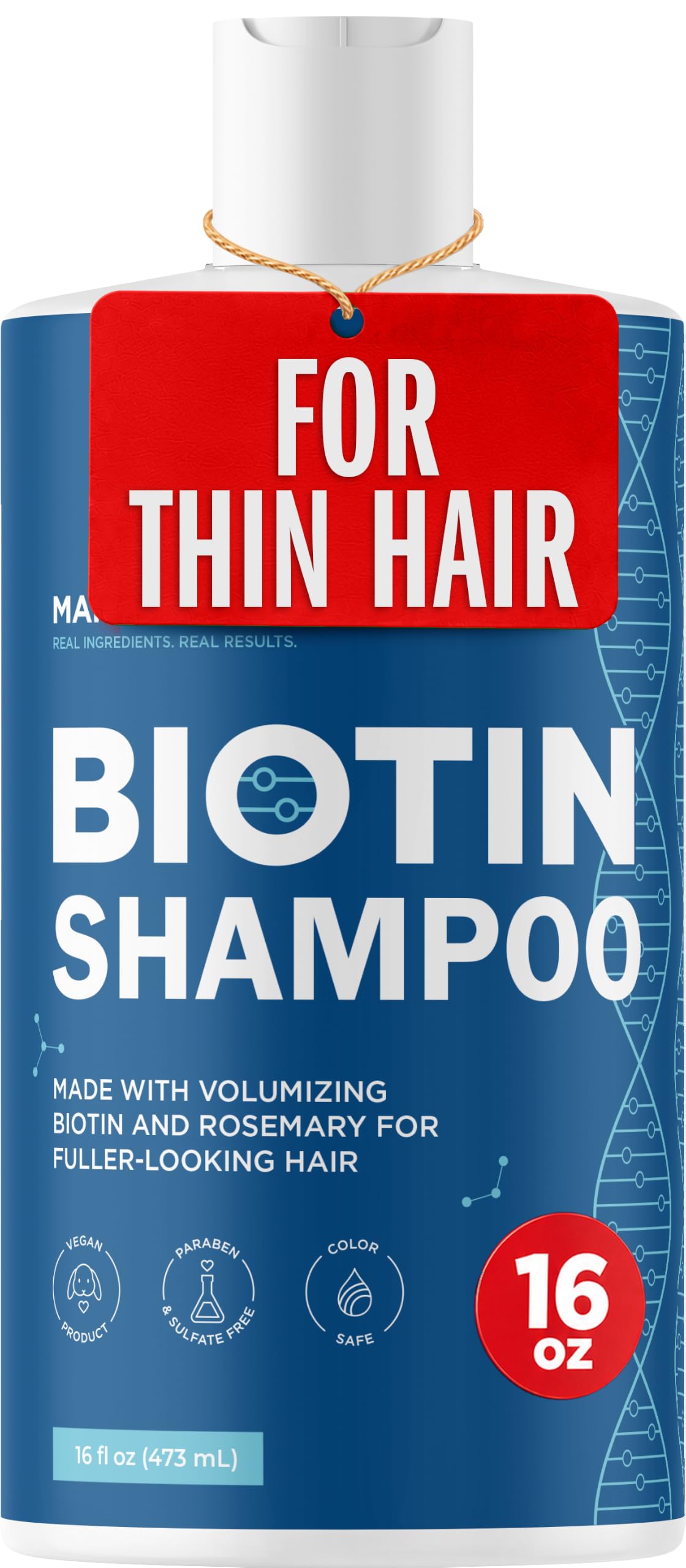 Maple Holistics Rosemary and Biotin Shampoo front view 16 fl oz