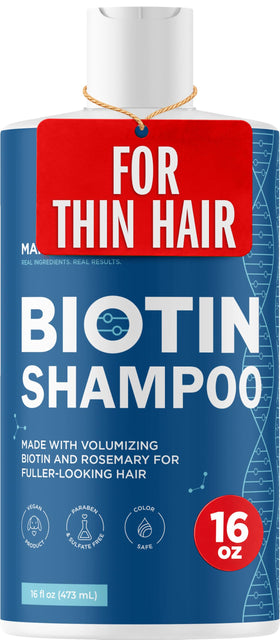 Maple Holistics Rosemary and Biotin Shampoo front view 16 fl oz