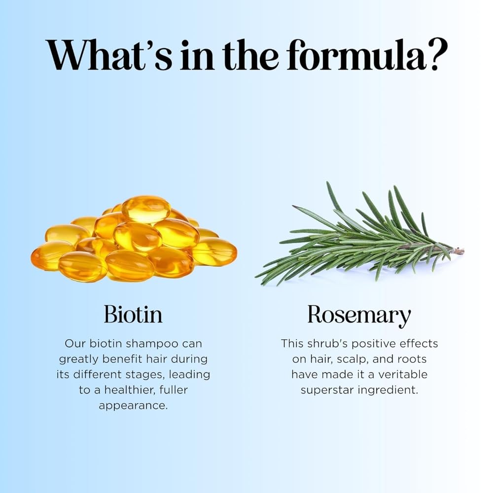 Maple Holistics Rosemary and Biotin Shampoo in a bathroom setting
