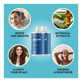 Maple Holistics Rosemary and Biotin Shampoo in a bathroom setting