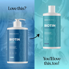 Maple Holistics Rosemary and Biotin Shampoo in bathroom setting