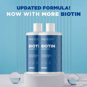 Maple Holistics Rosemary and Biotin Shampoo showing texture