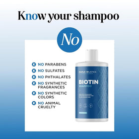 Maple Holistics Rosemary and Biotin Shampoo side view with pump