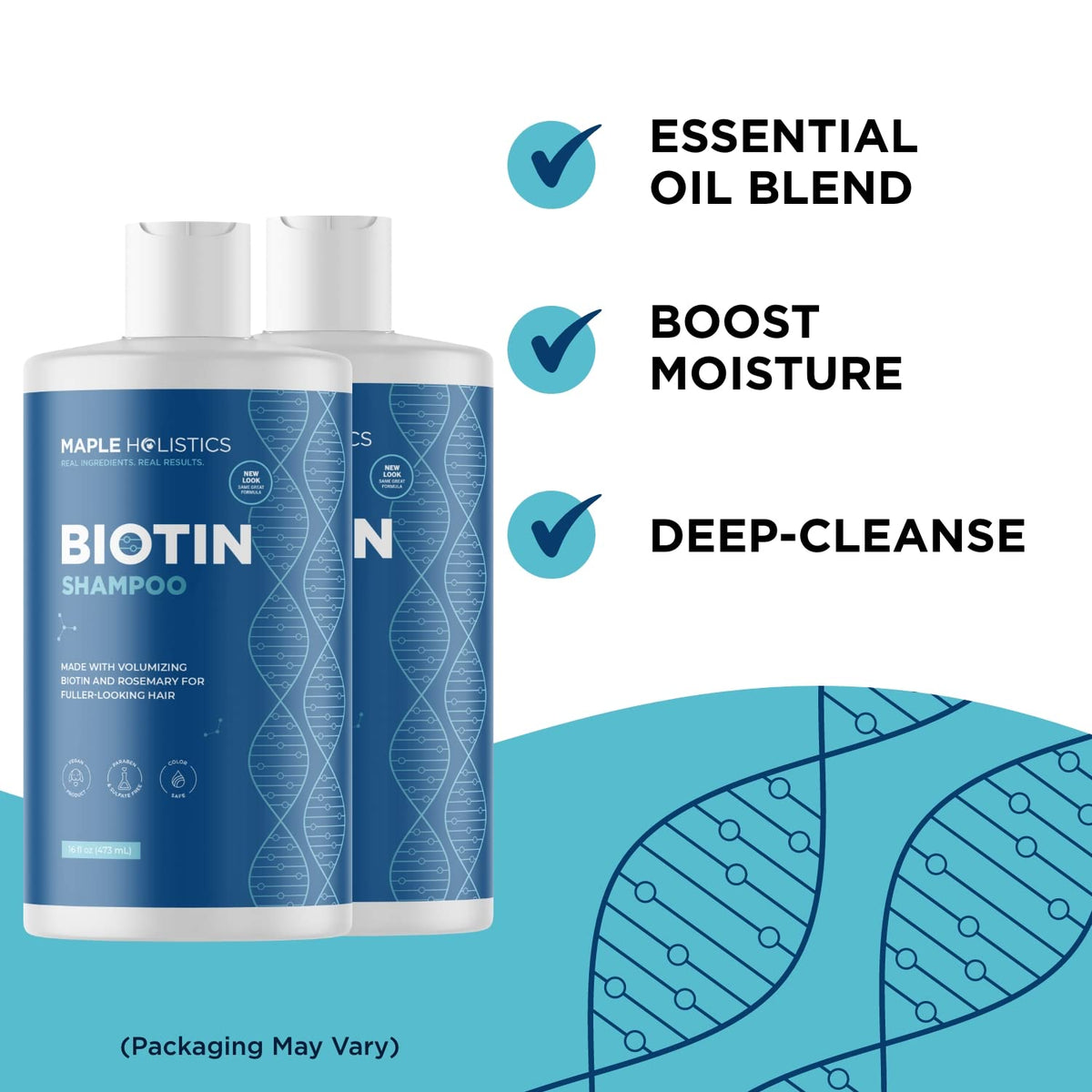 Maple Holistics Rosemary and Biotin Shampoo with coconut oil and rosemary