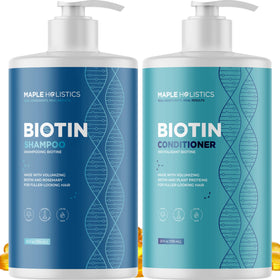 Maple Holistics Rosemary Biotin Shampoo and Conditioner Set front view