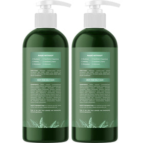 Maple Holistics shampoo bottle with a natural background