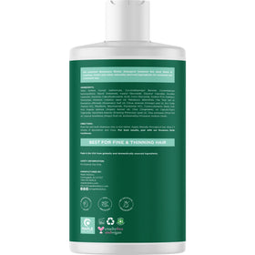Maple Holistics Volumizing Biotin Rosemary Shampoo in a bathroom setting