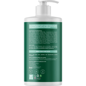 Maple Holistics Volumizing Biotin Rosemary Shampoo pouring into hand