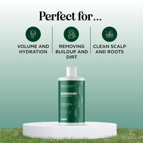 Maple Holistics Volumizing Biotin Rosemary Shampoo side view showing bottle design