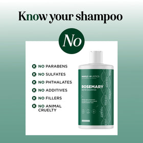 Maple Holistics Volumizing Biotin Rosemary Shampoo with a lathering effect