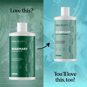 Maple Holistics Volumizing Biotin Rosemary Shampoo with other hair care products