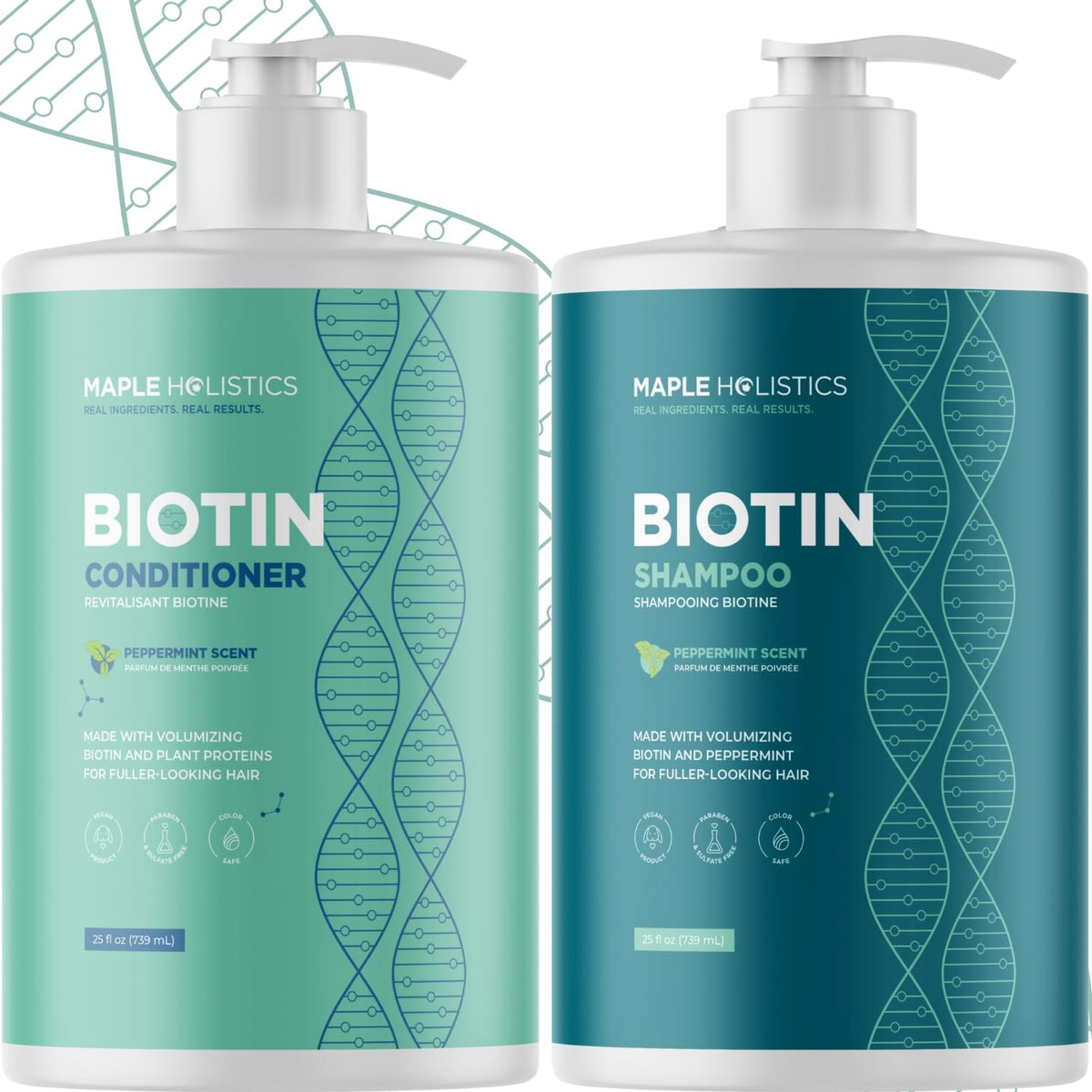 Maple Holistics Volumizing Biotin Shampoo 25 Fl Oz front view