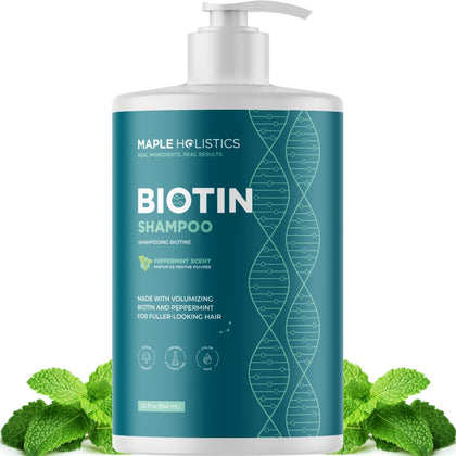 Maple Holistics Volumizing Biotin Shampoo 32 Fl Oz front view