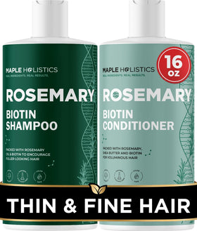 Maple Holistics Volumizing Biotin Shampoo front view 16 Fl Oz