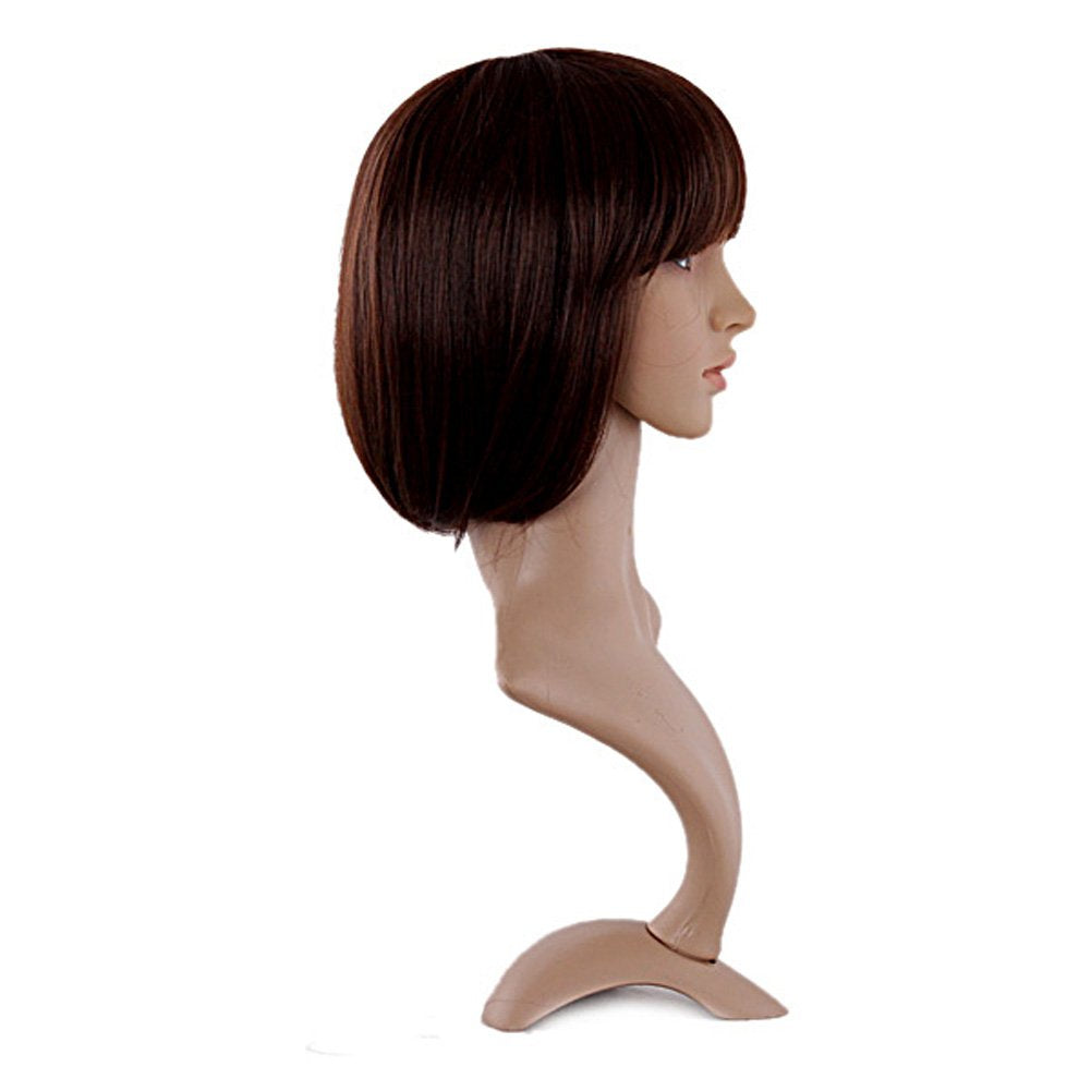 MapofBeauty 12 Inch Bob Wig side view