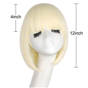 MapofBeauty 12 Inch Light Blonde Bob Wig packaging