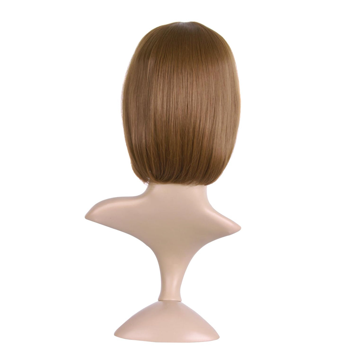 MapofBeauty 12 Inch Light Brown Bob Wig on mannequin