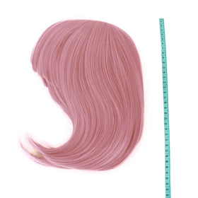 MapofBeauty 12 Inch Short Straight Bob Wig close-up of texture