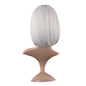 MapofBeauty 12 Inch White Bob Wig with packaging