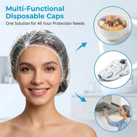 MAQIHAN Disposable Shower Cap as potty training liner