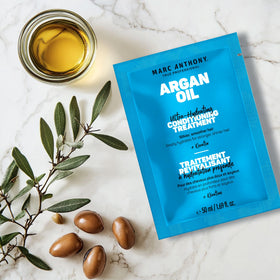 Marc Anthony Argan Oil Hair Mask opened showing texture