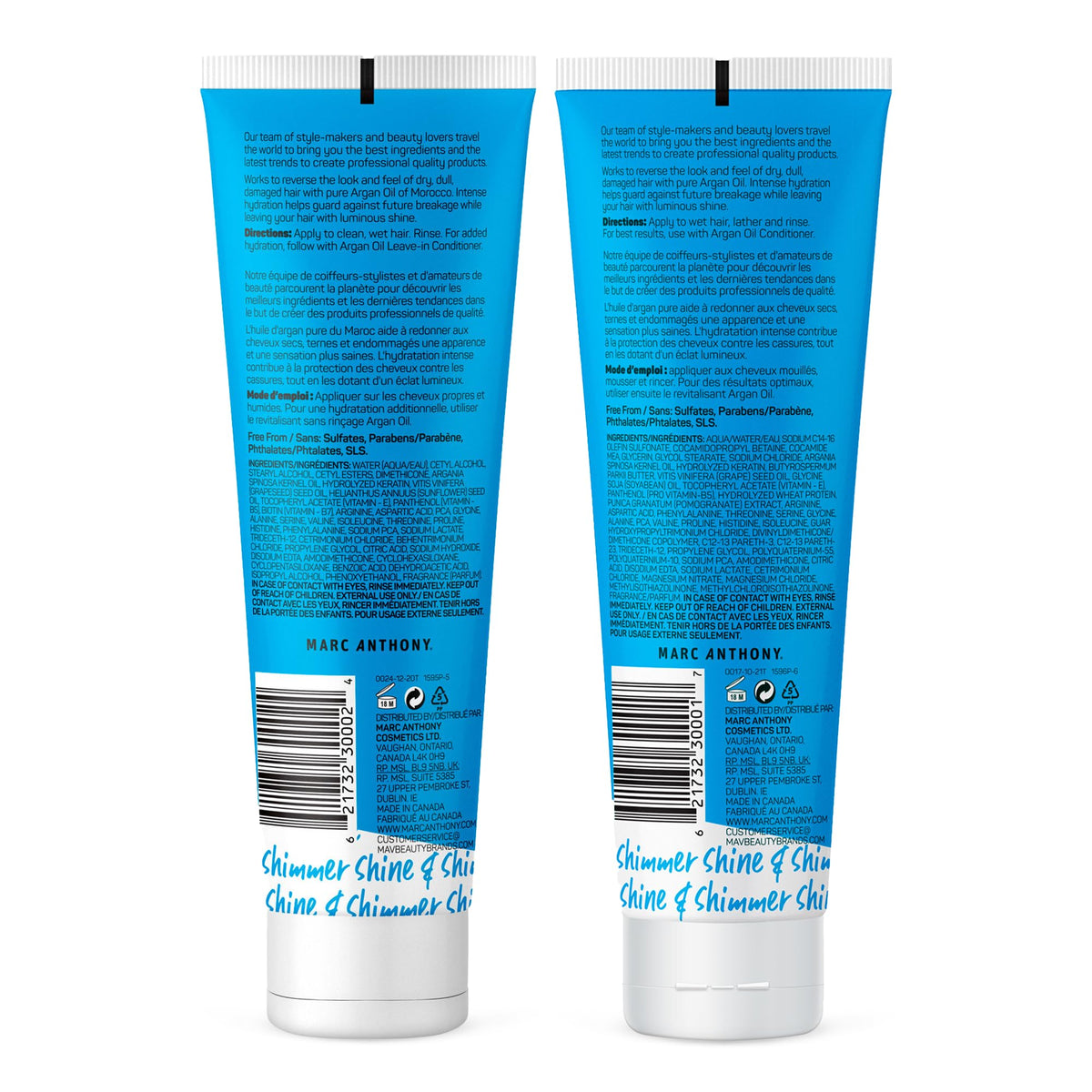 Marc Anthony Argan Oil Shampoo lathering in hair
