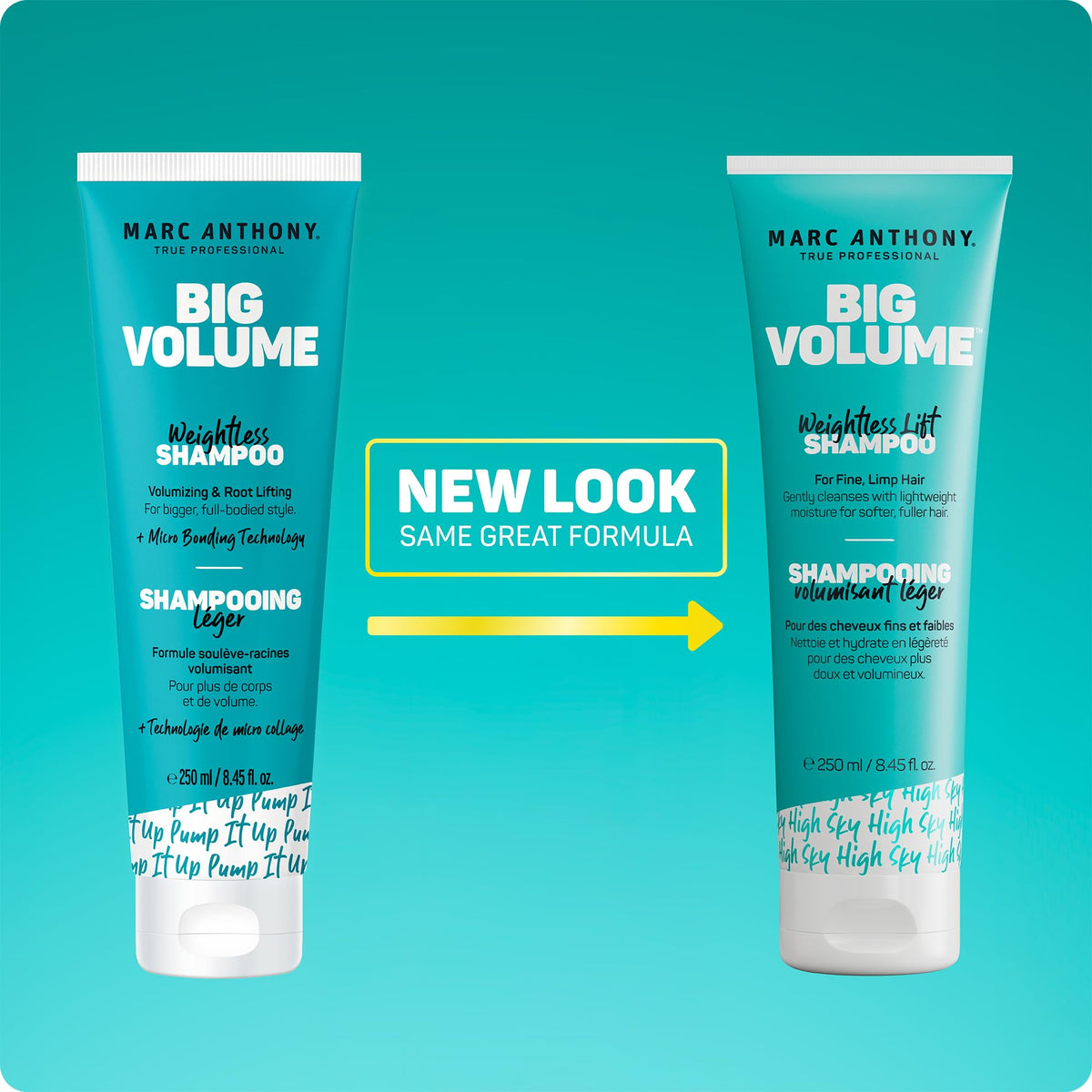 Marc Anthony Big Volume Shampoo and Conditioner lifestyle scene