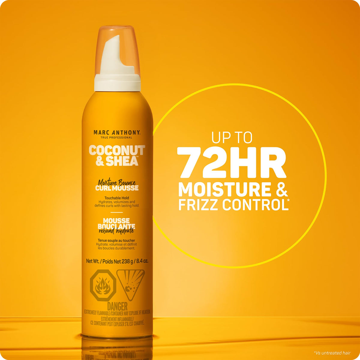Marc Anthony Coconut & Shea Moisture Curl Mousse 290g side view