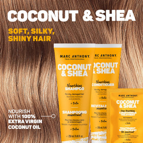 Marc Anthony Coconut Shea Shampoo and Conditioner packaging