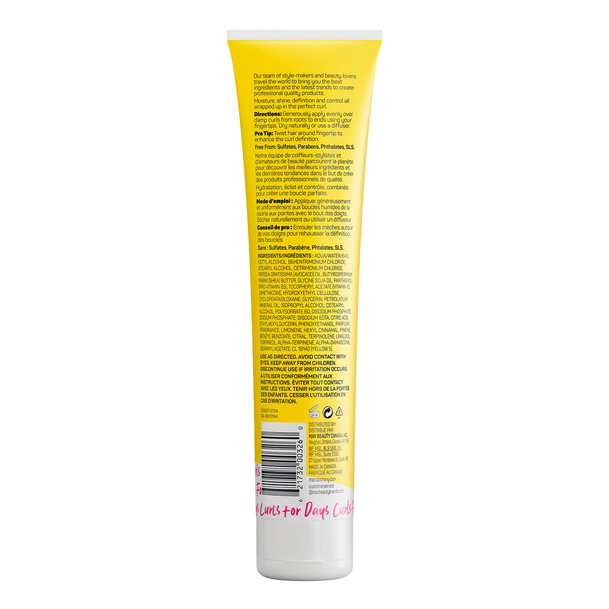 Marc Anthony Curl Envy Cream 6 fl oz on a vanity