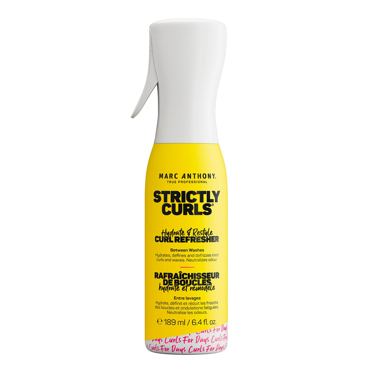 Marc Anthony Curl Refresher Spray front view 255g