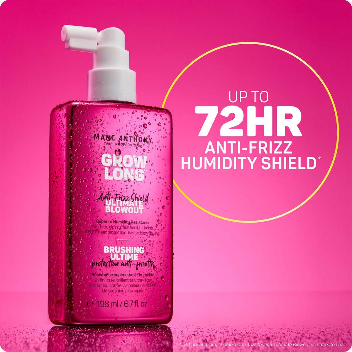 Marc Anthony Grow Long Anti-Frizz Spray application instructions