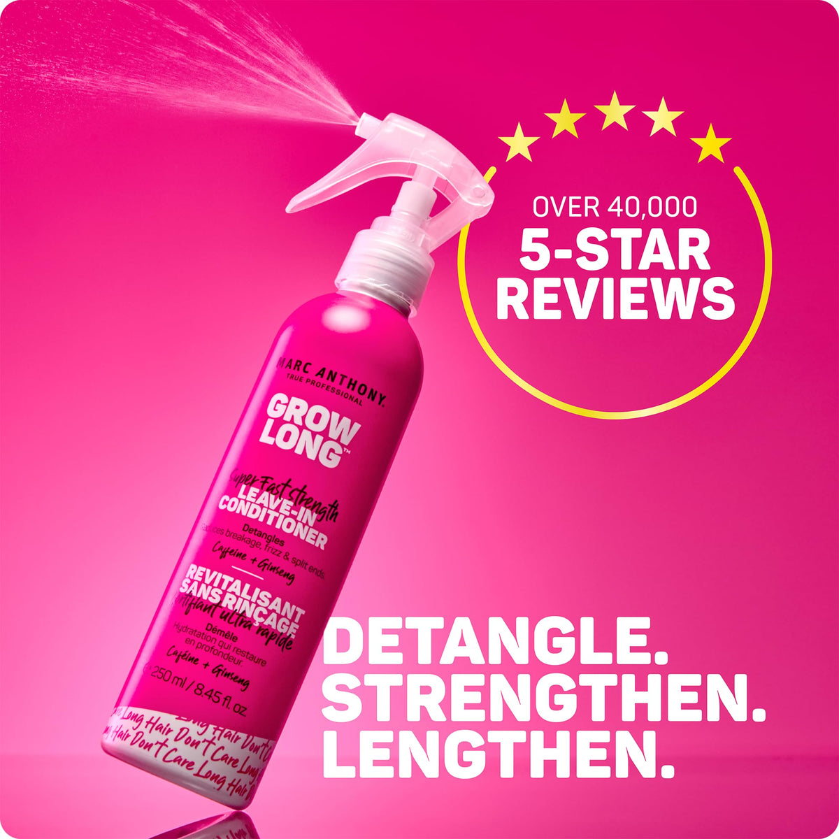 Marc Anthony Grow Long Detangling Leave-In Conditioner Spray back view