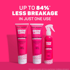 Marc Anthony Grow Long Shampoo lathering in hair