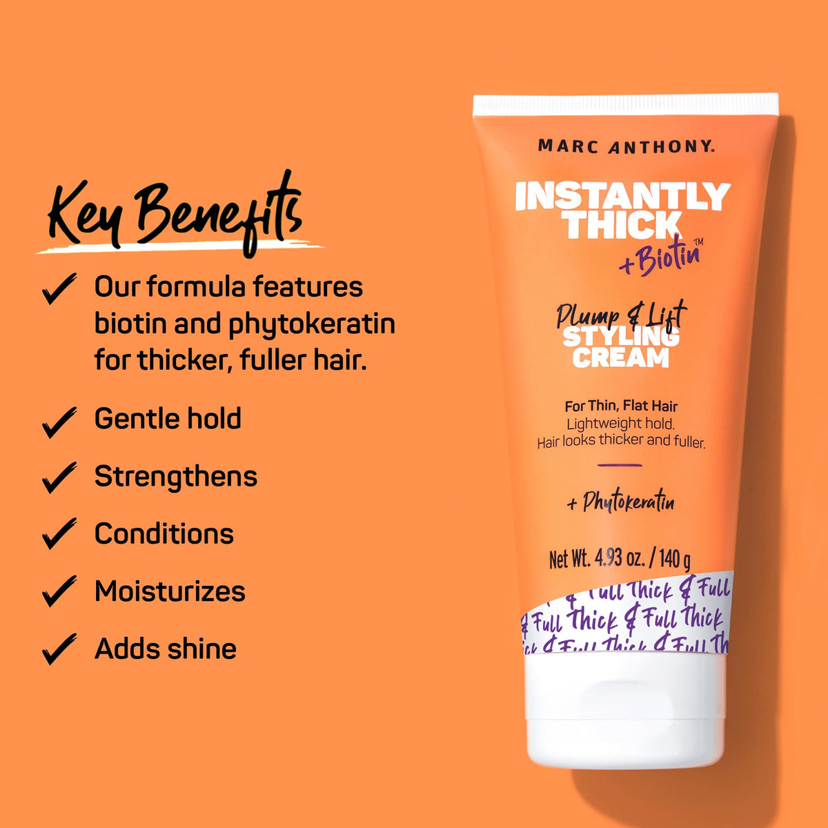 Marc Anthony Instantly Thick Styling Hair Cream 2-Pack back view