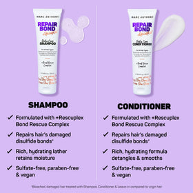Marc Anthony Repair Bond Shampoo being applied to wet hair