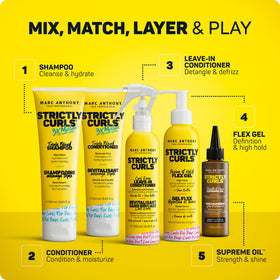 Marc Anthony Strictly Curls Define & Hold Gel with natural curls styled