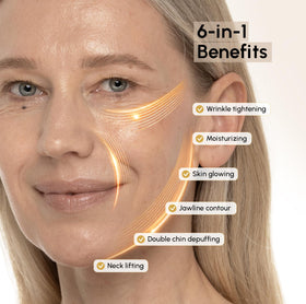 MAREE Chin Strap V Line Lifting Mask being applied on a model's face