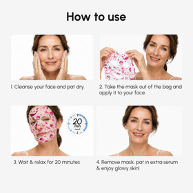 MAREE Collagen Facial Mask colorful design and packaging