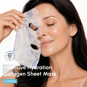MAREE Collagen Facial Mask sheet close-up showing texture